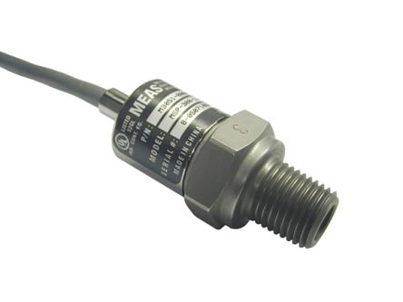 TE Connectivity MSP300 Series Pressure Sensor, 0psi Min, 500psi Max, Analogue Output, Gauge Reading [M3021-000005-500PG]; 271-9271