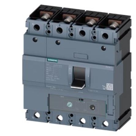 Siemens, SENTRON MCCB 4P 250A, Breaking Capacity 55 kA, Fixed Mount [3VA1225-5FF42-0AA0]; 271-9486