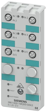 Siemens AS-I K60 Series Digital I/O Module for Use with Field Work, Digital, Digital [3RK14001MQ000AA3]; 271-9981