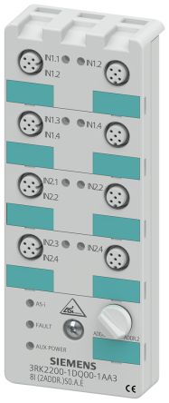 Siemens AS-I K60 Series Digital I/O Module for Use with Field Work, Digital [3RK22001DQ001AA3]; 272-0001
