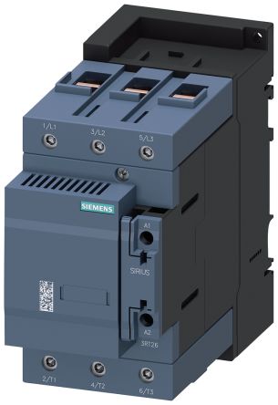 Siemens SIRIUS 3RT Size S3, 3RT26 Capacitor Contactor, 230 V AC Coil, 3-Pole, 10 A, 2NC, 230 V ac [3RT26451AP05]; 272-0013