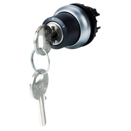 Eaton M22 2-position Key Switch Head, Momentary, 22.5mm Cutout [171147 M22-WS-RS]; 272-0604
