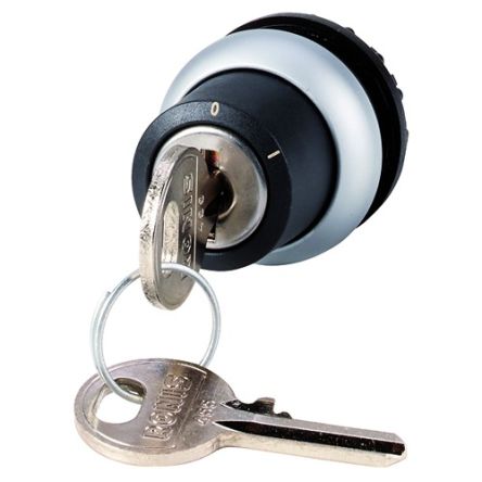 Eaton M22 2-position Key Switch Head, Maintained, 22.5mm Cutout [171149 M22-WRS-RS]; 272-0605