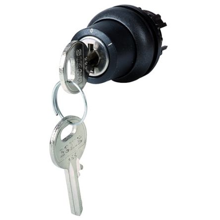 Eaton M22 2-position Key Switch Head, Maintained, 22.5mm Cutout [171150 M22S-WRS-RS]; 272-0606