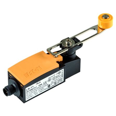Eaton LS Safety Interlock Switch, 1NC, Actuator Actuator Included, Plastic [178143 LS-11S/RLA-M12A]; 272-1248
