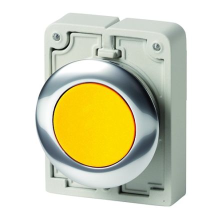 Eaton M30 Series Push Button, Momentary, 30.5mm Cutout, IP66, IP67, IP69K [182920 M30C-FD-Y]; 272-1298