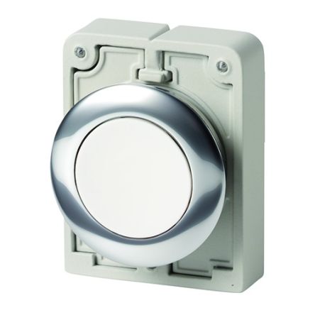 Eaton M30 Series Push Button, Latching, 30.5mm Cutout, IP66, IP67, IP69K [182943 M30C-FDR-W]; 272-1303