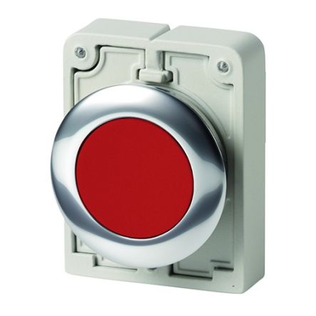 Eaton Push Button Switch, Latching, Panel Mount, 30.5mm Cutout, IP66, IP67, IP69K [182944 M30C-FDR-R]; 272-1304