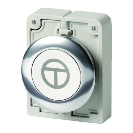 Eaton M30 Series Push Button, Momentary, 30.5mm Cutout, IP66, IP67, IP69K [182963 M30C-FD-W-X11]; 272-1309
