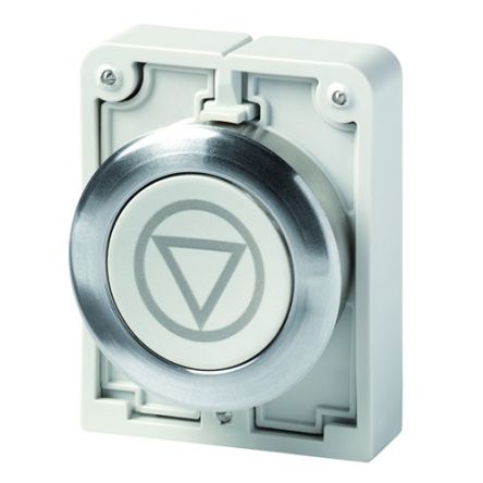 Eaton Push Button, Momentary, Panel Mount, 30.5mm Cutout, IP66, IP67, IP69K [182964 M30C-FD-GR-X66]; 272-1310