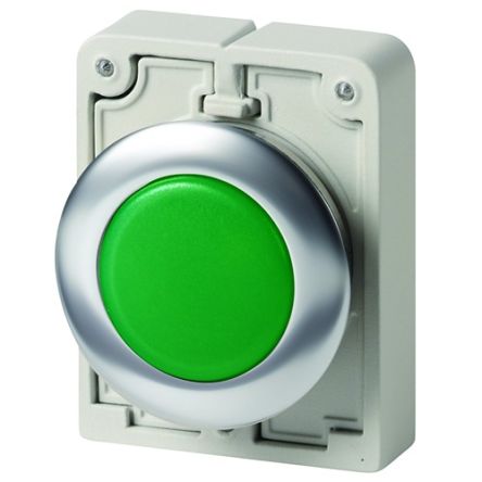 Eaton, Panel Mount Green Indicator, 30mm Cutout, IP66, IP67, IP69K, Round, 250V [188044 M30I-FL-G]; 272-1364