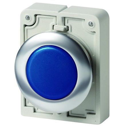 Eaton, M30 Blue Indicator, 30mm Cutout, IP67, IP69K, Rectangular [188045 M30I-FL-B]; 272-1365