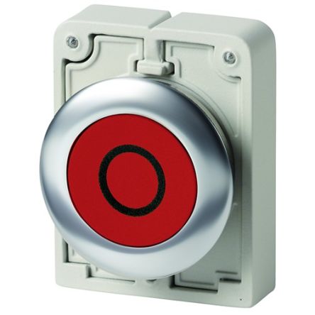 Eaton Push Button Switch, Momentary, Panel Mount, 30.5mm Cutout, IP66, IP67, IP69 [188105 M30I-FD-R-X0]; 272-1383