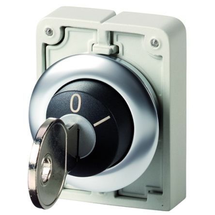 Eaton M30 2-position Key Switch Head, Momentary, 30mm Cutout [188174 M30I-FWS-MS2]; 272-1388