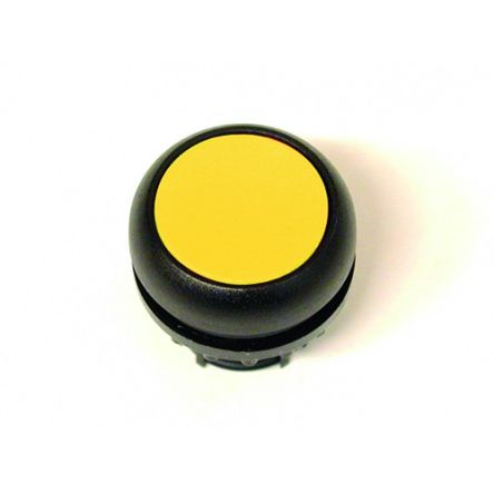 Eaton Push Button, Latching, Panel Mount, 22.5mm Cutout, IP66, IP67, IP69K [216622 M22S-DR-Y]; 272-2169