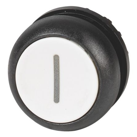Eaton Push Button, Latching, Panel Mount, 22.5mm Cutout, IP66, IP67, IP69K [216635 M22S-DR-W-X1]; 272-2175