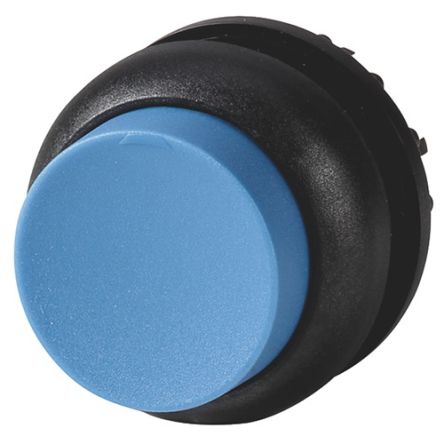 Eaton Push Button Switch, Momentary, Spring Return, Panel Mount, 22.5mm Cutout, IP67, IP69K [216650 M22S-DH-B]; 272-2177