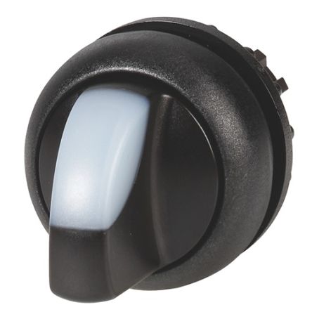 Eaton Toggle Selector Switch - 22.5mm Cutout Diameter, Illuminated 2 Positions [216813 M22S-WLK-W]; 272-2221