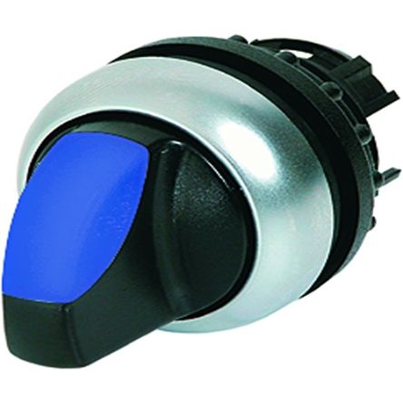 Eaton Toggle Selector Switch - 22.5mm Cutout Diameter, Illuminated 2 Positions [216820 M22-WLK-B]; 272-2225