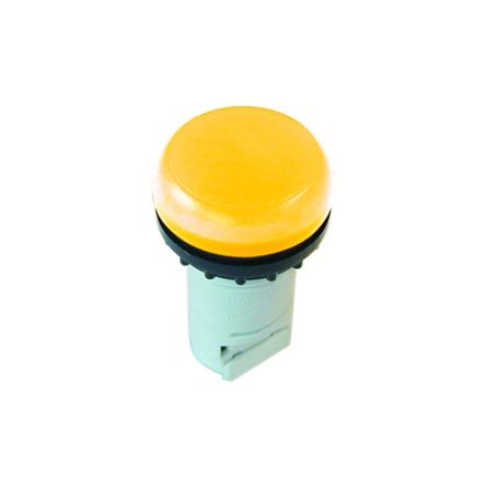 Eaton, M22, Panel Mount Yellow LED Indicator, 22.5mm Cutout, IP66, IP67, IP69K, Round, 250V [216910 M22-LC-Y]; 272-2254