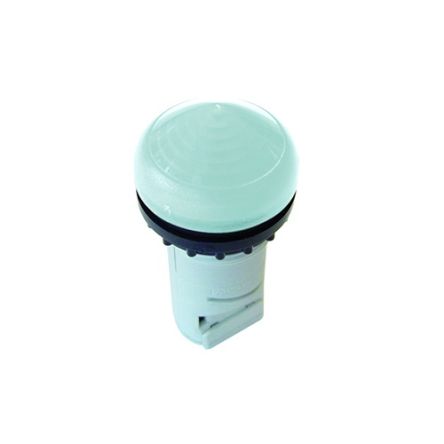 Eaton, M22, Panel Mount White LED Indicator, 22.5mm Cutout, IP66, IP67, IP69K, Round, 250V [216914 M22-LCH-W]; 272-2257