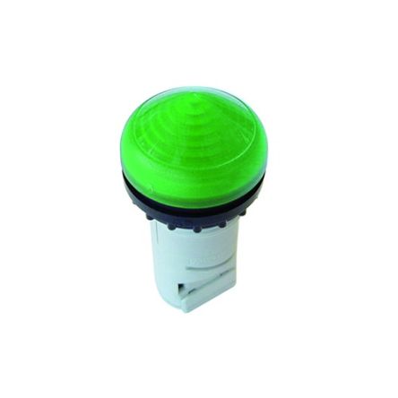 Eaton Green Indicator, 22.5mm Cutout, IP67, IP69K, Round, 250V [216916 M22-LCH-G]; 272-2259
