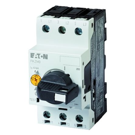 Eaton 690 mA PKZM01 Motor Protection Circuit Breaker, 690 V [265334 PKZM0-0,63/AK]; 272-2333