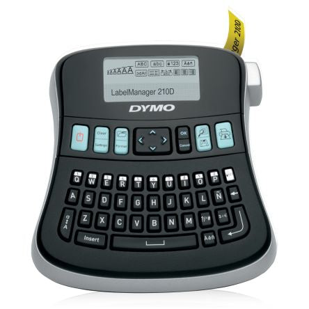 Dymo LabelManager 210D Handheld Label Printer, 12mm Max Label Width, Euro Plug [S0784430]; 272-2765