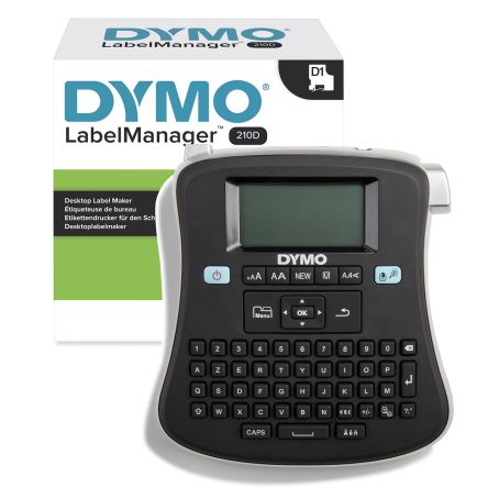 Dymo LabelManager 210D Handheld Label Printer, 12mm Max Label Width, Euro Plug [S0784460]; 272-2766