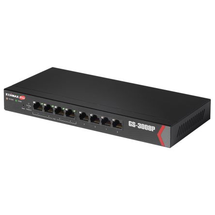 Edimax GS-3008P, Smart 8 Port Gigabit Switch With PoE [GS-3008P]; 272-3476
