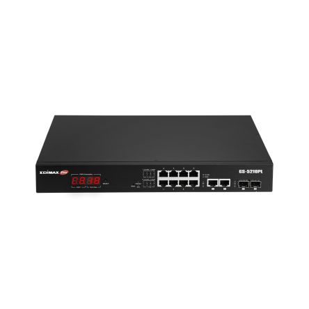 Edimax GS-5210PL, Smart 12 Port Gigabit Switch With PoE UK [GS-5210PL]; 272-3479