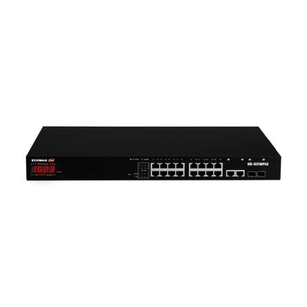 Edimax GS-5216PLC, Smart 18 Port Gigabit Switch With PoE [GS-5216PLC]; 272-3481