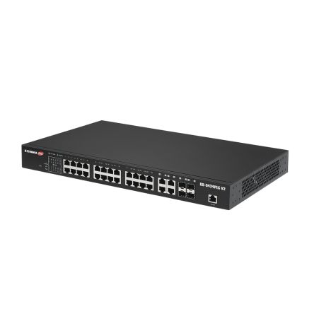 Edimax GS-5424PLC V2, Smart 28 Port Gigabit Switch With PoE [GS-5424PLC V2]; 272-3483