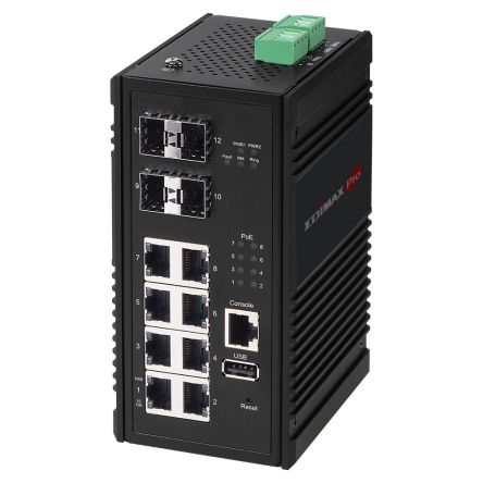 Edimax IGS-5408P, Managed 8 Port Gigabit Switch With PoE [IGS-5408P]; 272-3491