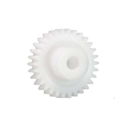 Igus Iguform S270 20 Teeth Spur Gear, 0.5 Module, 4mm Bore Diam, 10mm Pitch Diam, 7.9mm Hub Diam [S270GM-ST-050-020-00-040-R]; 272-3539