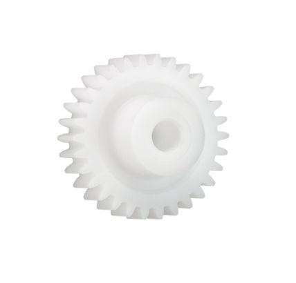 Igus Iguform S270 32 Teeth Spur Gear, 0.5 Module, 4mm Bore Diam, 16mm Pitch Diam, 12mm Hub Diam [S270GM-ST-050-032-00-040-R]; 272-3549