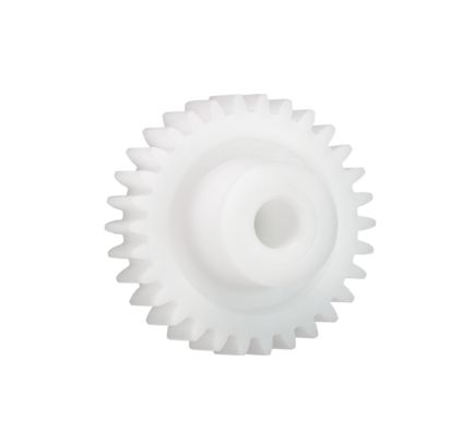 Igus Iguform S270 25 Teeth Spur Gear, 0.7 Module, 6mm Bore Diam, 17.5mm Pitch Diam, 9mm Hub Diam [S270GM-ST-070-025-00-060-R]; 272-3586