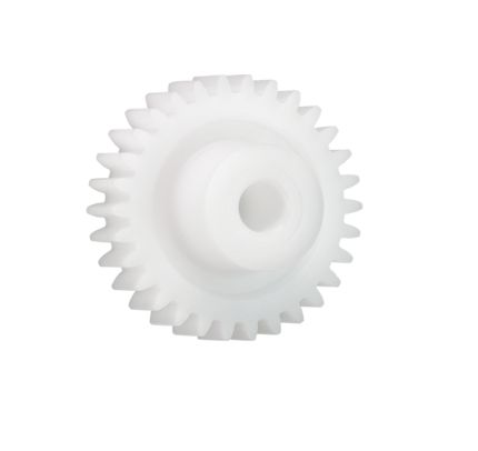 Igus Iguform S270 28 Teeth Spur Gear, 0.7 Module, 6mm Bore Diam, 19.6mm Pitch Diam, 9mm Hub Diam [S270GM-ST-070-028-00-060-R]; 272-3589