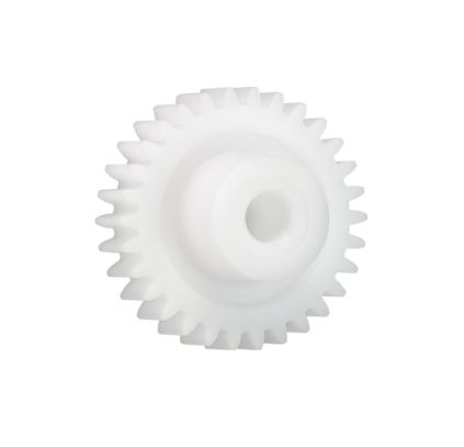 Igus Iguform S270 27 Teeth Spur Gear, 2 Module, 10mm Bore Diam, 54mm Pitch Diam, 24mm Hub Diam [S270GM-ST-200-027-00-100-R]; 272-4163