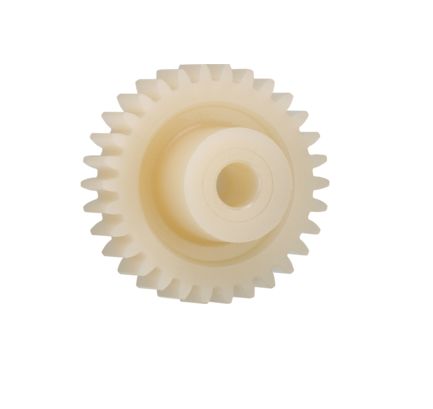 Igus Igutek P360 12 Teeth Spur Gear, 0.5 Module, 2mm Bore Diam, 6mm Pitch Diam, 4mm Hub Diam [P360GM-ST-050-012-00-020-R]; 272-5463
