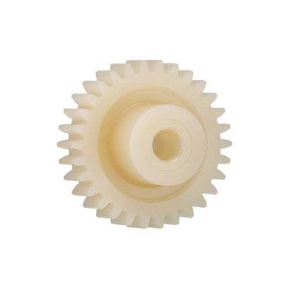 Igus Iguform S270 40 Teeth Spur Gear, 0.7 Module, 6mm Bore Diam, 28mm Pitch Diam, 15mm Hub Diam [P360GM-ST-070-040-00-060-R]; 272-5527