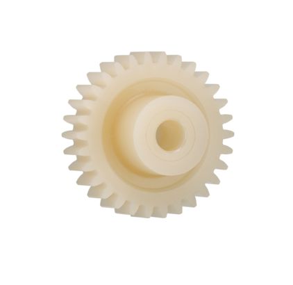 Igus Igutek P360 64 Teeth Spur Gear, 0.7 Module, 8mm Bore Diam, 44.8mm Pitch Diam, 18mm Hub Diam [P360GM-ST-070-064-00-080-R]; 272-5537