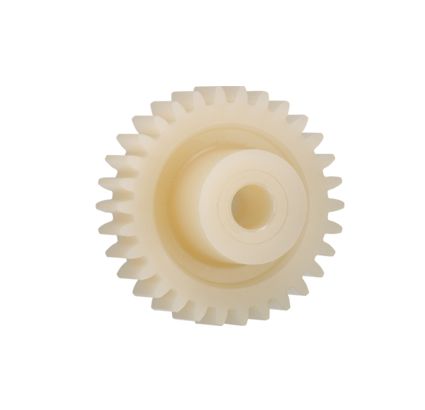 Igus Igutek P360 20 Teeth Spur Gear, 1 Module, 4mm Bore Diam, 20mm Pitch Diam, 9mm Hub Diam [P360GM-ST-100-020-00-040-R]; 272-5555