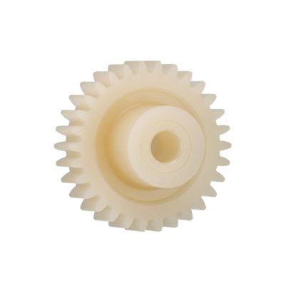 Igus Igutek P360 28 Teeth Spur Gear, 1 Module, 6mm Bore Diam, 28mm Pitch Diam, 15mm Hub Diam [P360GM-ST-100-028-00-060-R]; 272-5563