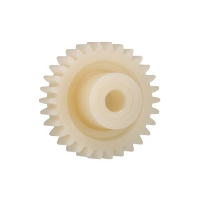 Igus Igutek P360 35 Teeth Spur Gear, 1 Module, 8mm Bore Diam, 35mm Pitch Diam, 18mm Hub Diam [P360GM-ST-100-035-00-080-R]; 272-5566