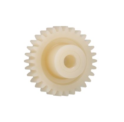 Igus Igutek P360 75 Teeth Spur Gear, 1 Module, 10mm Bore Diam, 75mm Pitch Diam, 21mm Hub Diam [P360GM-ST-100-075-00-100-R]; 272-5584