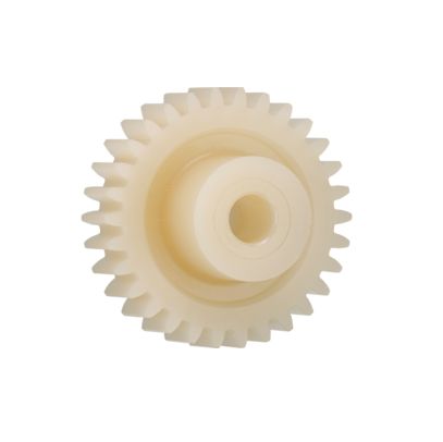 Igus Iguform S270 22 Teeth Spur Gear, 2 Module, 10mm Bore Diam, 44mm Pitch Diam, 20mm Hub Diam [P360GM-ST-200-022-00-100-R]; 272-5684