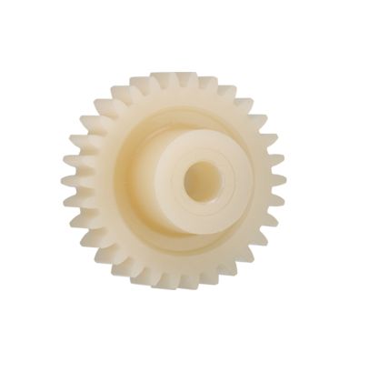 Igus Igutek P360 27 Teeth Spur Gear, 3 Module, 14mm Bore Diam, 81mm Pitch Diam, 28mm Hub Diam [P360GM-ST-300-027-00-140-R]; 272-5763