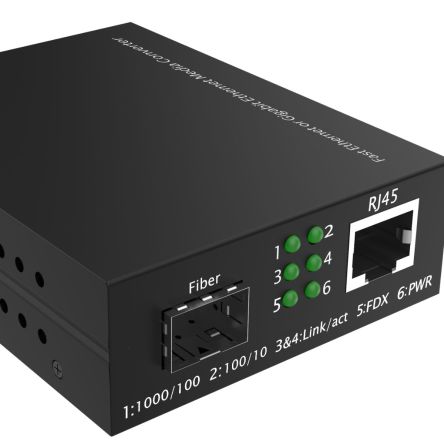 RS PRO RJ45, SFP Ethernet Media Converter, Multi Mode, 10/100/1000Mbit/s 500m [0]; 272-5966