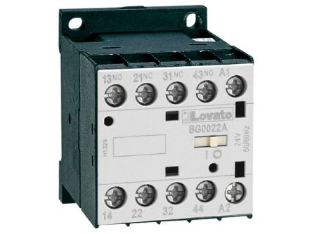 Lovato BG 11BG00 Contactor, 48 V dc Coil, 4-Pole, 3NO And 1NC [11BG0031D048]; 272-6042